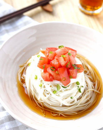 あっさりトマトそうめん